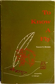 Front cover of To Know a Fly by Vincent Gaston Dethier