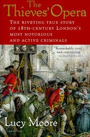 Cover of The thieves' opera by Lucy Moore