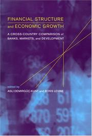 Cover of Financial structure and economic growth by Aslı Demirgüç-Kunt