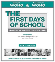 Front cover of THE First Days of School by Harry K. Wong