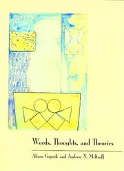 Front cover of Words, thoughts, and theories by Alison Gopnik