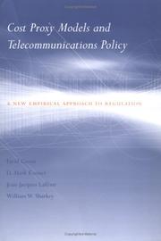 Cover of Cost proxy models and telecommunications policy by Farid Gasmi