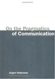 Front cover of On the pragmatics of communication by Jürgen Habermas