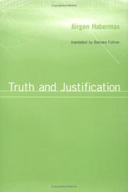 Cover of Truth and Justification by Jürgen Habermas