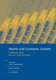 Front cover of Health and economic growth by Guillem López i Casasnovas