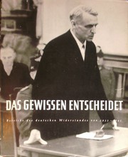 Cover of Das Gewissen entscheidet by Annedore Leber