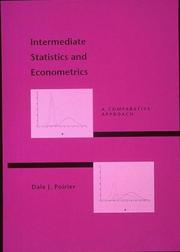 Cover of Intermediate statistics and econometrics by Dale J. Poirier