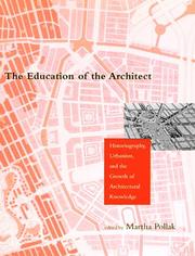 Front cover of The Education of the Architect by Martha D. Pollak