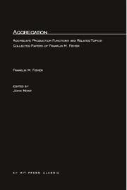 Front cover of Aggregation by Franklin M. Fisher