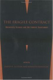 Cover of The fragile contract by David H. Guston