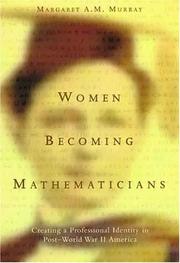 Front cover of Women Becoming Mathematicians by Margaret A. M. Murray