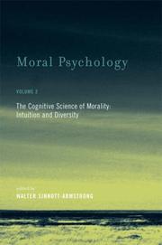 Front cover of Moral Psychology, Volume 2: The Cognitive Science of Morality by Walter Sinnott-Armstrong