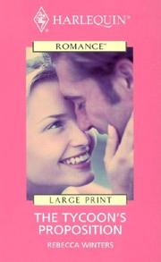 Front cover of The Tycoon's Proposition by Rebecca Winters