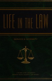Front cover of Life in the law by Scott W. Cameron