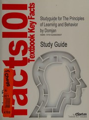 Front cover of Cram101 textbook outlines to accompany The principles of learning and behavior, Domjan, 5th edition by Michael Domjan