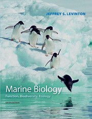 Front cover of Marine Biology by Jeffrey Levinton