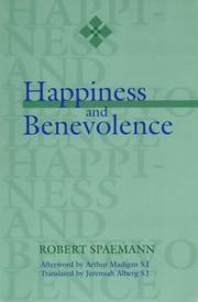 Front cover of Happiness and Benevolence by Robert Spaemann