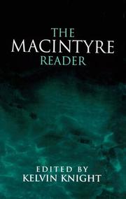 Cover of The MacIntyre reader by Alasdair C. MacIntyre