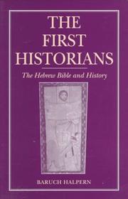 Cover of The first historians by Baruch Halpern