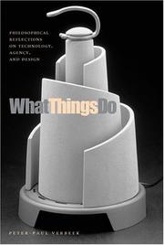 Cover of What Things Do by Peter-Paul Verbeek