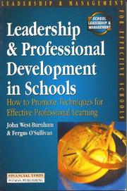 Front cover of Leadership and professional development in schools by John West-Burnham