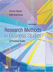 Front cover of Research Methods in Business Studies by Pervez Ghauri
