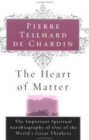 Front cover of Cœur de la matière by Pierre Teilhard de Chardin