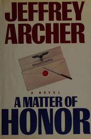 Front cover of A Matter of Honour by Jeffrey Archer