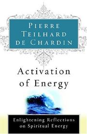 Front cover of Activation de l'énergie by Pierre Teilhard de Chardin