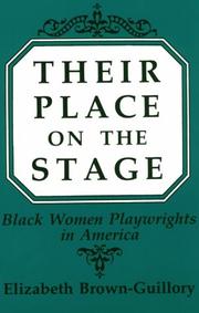 Front cover of Their place on the stage by Elizabeth Brown-Guillory