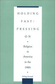 Cover of Holding fast/pressing on by Erling Jorstad