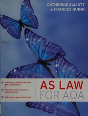 Cover of AS law for AQA by Catherine Elliott