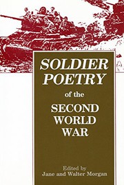 Cover of Soldier Poetry of the Second World War by Jane Morgan