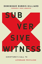 Front cover of Subversive Witness by Dominique DuBois Gilliard