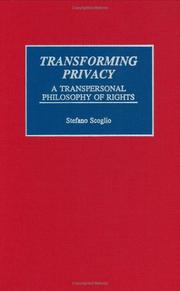 Cover of Transforming privacy by Stefano Scoglio