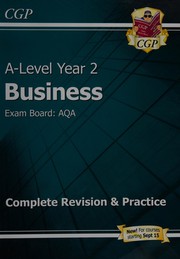 Front cover of A-Level year 2 business by Harrison, Rob (Editor of A-Level year 1 & AS business)