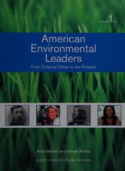 Front cover of American Environmental Leaders by Anne Becher