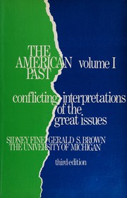 Front cover of The American past by Sidney Fine