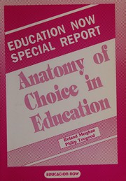 Cover of Anatomy of choice in education by Roland Meighan