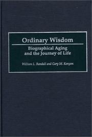 Cover of Ordinary wisdom by William Lowell Randall