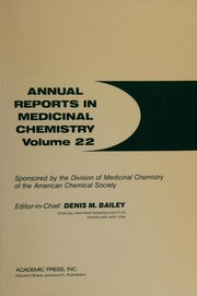 Front cover of Annual Reports in Medicinal Chemistry (Volume 22) by Denis M. Bailey