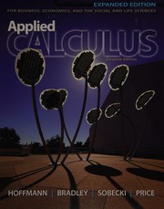 Front cover of Applied calculus for business, economics, and the social and life sciences by Laurence D. Hoffmann