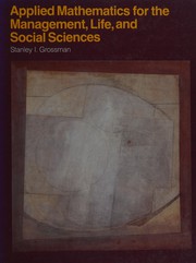 Front cover of Applied mathematics for the management, life, and social sciences by Stanley I. Grossman
