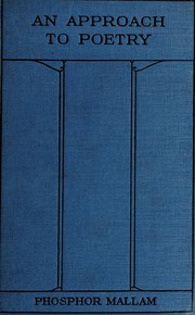 Front cover of An approach to poetry by Phosphor Mallam
