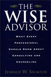 Cover of The wise advisor by Jeswald W. Salacuse