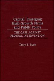 Cover of Capital, Emerging High-Growth Firms and Public Policy by Terry F. Buss
