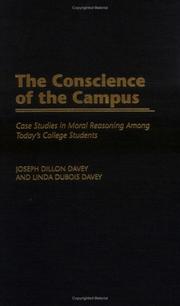 Front cover of The conscience of the campus by Joseph Dillon Davey