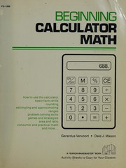 Cover of Beginning Calculator Math by Vervoort and Mason