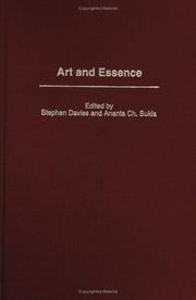Cover of Art and essence by Davies, Stephen