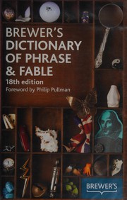 Front cover of Brewer's dictionary of phrase & fable by Ebenezer Cobham Brewer